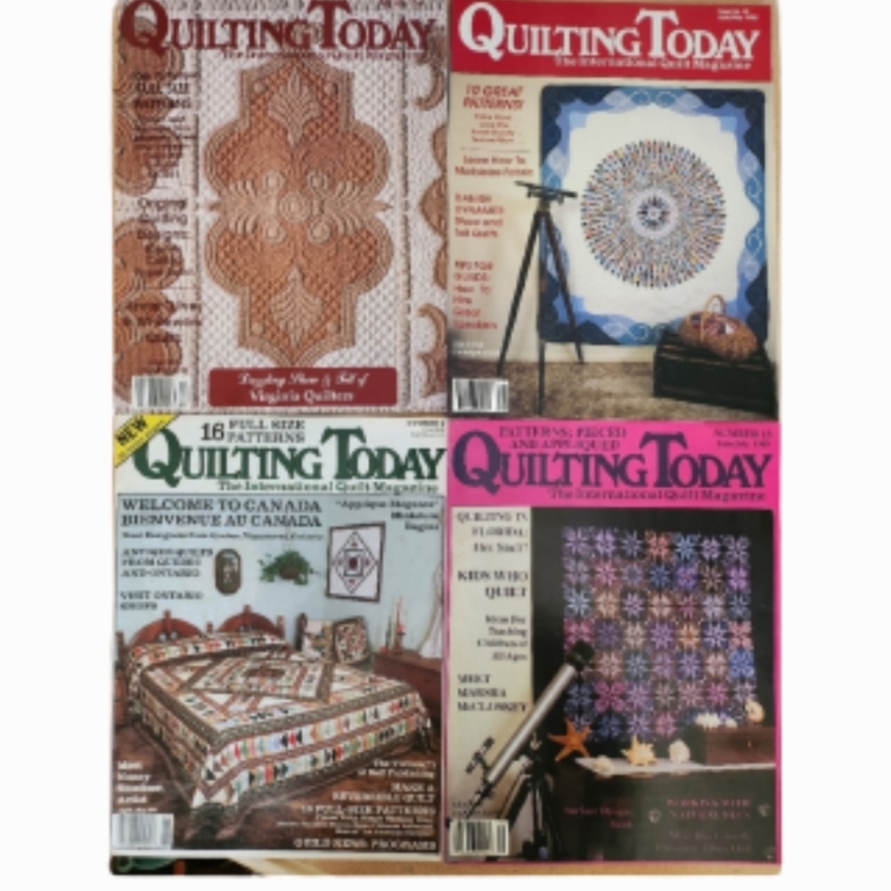 1988-1990 Quilting Today 4 Magazines